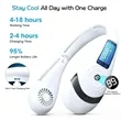 Rechargeable Portable Bladeless Cooling Neck Fan | https://www.bestnamebadges.com
