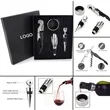 4PCS Wine Bottle Opener Corkscrew Tool Kit | https://www.bestnamebadges.com