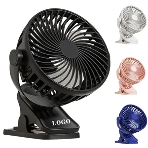 USB Clip Desk Fan Rechargeable Mini Wall Table Fan