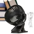 USB Clip Desk Fan Rechargeable Mini Wall Table Fan | https://www.bestnamebadges.com