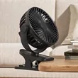 USB Clip Desk Fan Rechargeable Mini Wall Table Fan | https://www.bestnamebadges.com