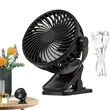 USB Clip Desk Fan Rechargeable Mini Wall Table Fan | https://www.bestnamebadges.com