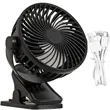 USB Clip Desk Fan Rechargeable Mini Wall Table Fan | https://www.bestnamebadges.com