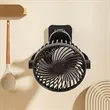 USB Clip Desk Fan Rechargeable Mini Wall Table Fan | https://www.bestnamebadges.com