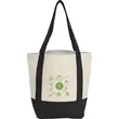 Mini Recycled 8oz Cotton Canvas Tote | https://www.bestnamebadges.com