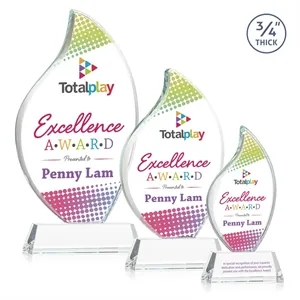 Odessy Flame Vividprint™ Award on Newhaven - Clear