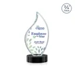 Odessy Flame VividPrint™ Award on Alberton Base - Black | https://www.bestnamebadges.com
