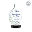 Odessy Flame VividPrint™ Award on Alberton Base - Black | https://www.bestnamebadges.com