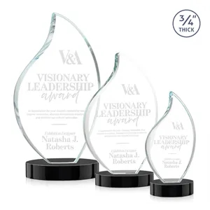 Odessy Flame Award on Alberton Base - Black