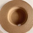 Straw Boater Hat Wide Brim UV Beach Cooling Cap Strap | https://www.bestnamebadges.com