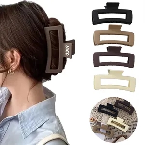 5.1 Inch Matte Large Square Clip for Hair Large Size