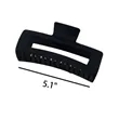 5.1 Inch Matte Large Square Clip for Hair Large Size | https://www.bestnamebadges.com