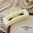 5.1 Inch Matte Large Square Clip for Hair Large Size | https://www.bestnamebadges.com