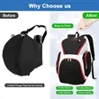 Basketball Backpack Sports Bag with Ball Compartment for Soc | https://www.bestnamebadges.com