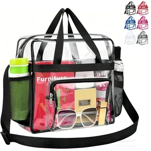 Clear Tote Bag Perfect for Work Travel Beach Stadium Events