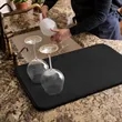 Absorbent Microfiber Dish Drying Mat | https://www.bestnamebadges.com