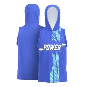 Men's 180 GSM UPF50+ Sleeveless Sun Hoodie Pullover