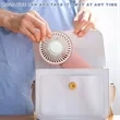 Lightweight Quiet Rechargeable Powerful Cooling Handheld Fan | https://www.bestnamebadges.com