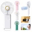 USB Charging Handheld Folding Neck Hanging Small Fan | https://www.bestnamebadges.com