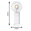 USB Charging Handheld Folding Neck Hanging Small Fan | https://www.bestnamebadges.com