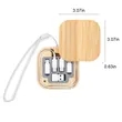 Bamboo Multi USB Charging Adapter Cable Kit | https://www.bestnamebadges.com
