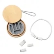 Bamboo Multi USB Charging Adapter Cable Kit | https://www.bestnamebadges.com