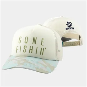 HUK® 'Gone Fishin' Graphic All Day Trucker Hat