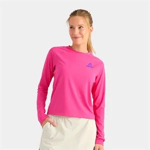 Huk® Women's UPF 50+ Performance Crop Top with Custom Logo