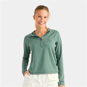 Huk® Women's UPF 50+ Performance Cropped Hoodie with Custom