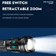 COB Extremely Bright Rechargeable Torch w/ Zoom Flashlights | https://www.bestnamebadges.com