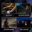 COB Extremely Bright Rechargeable Torch w/ Zoom Flashlights | https://www.bestnamebadges.com