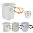 Portable Camping Cup With Foldable Handle | https://www.bestnamebadges.com