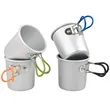 Portable Camping Cup With Foldable Handle | https://www.bestnamebadges.com