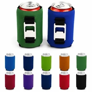 12oz Neoprene Can Cooler Sleeve with Bottle Opener