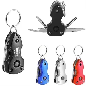 6 in 1 Multi Function Tool With Keychain