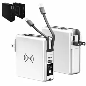 4 in 1 Power Bank with Cable and Plug