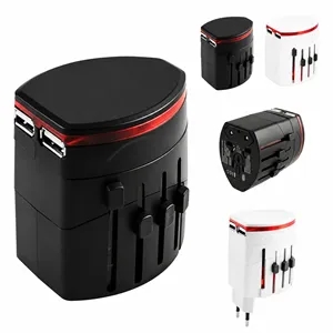 4-in-1 Dual USB Ports Smart IC Chip Universal Travel Adapter