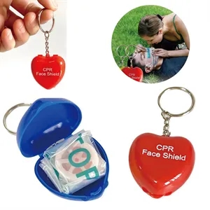 CPR Face Shield Keychain for Emergency First Aid Safety