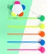 Flower Shape Fidget Spinner Highlighter | https://www.bestnamebadges.com