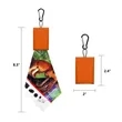 Microfiber Glasses Cleaning Cloth With Keychain | https://www.bestnamebadges.com