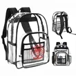Heavy Duty School Security Clear Backpack | https://www.bestnamebadges.com