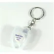 Dental Floss Box Small Tooth Shape Keychain | https://www.bestnamebadges.com