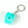 Dental Floss Box Small Tooth Shape Keychain | https://www.bestnamebadges.com