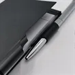 Lightweight Refillable Mini Aluminum Cover Journal with Pen | https://www.bestnamebadges.com