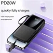 10000mAh Portable Power Bank with Built-in Cables | https://www.bestnamebadges.com