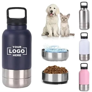 40oz Stainless Steel 3 In 1 Pet Travel Bottle