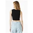 Bella + Canvas Ladies' Micro Rib Muscle Crop Tank | https://www.bestnamebadges.com