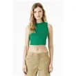 Bella + Canvas Ladies' Micro Rib Muscle Crop Tank | https://www.bestnamebadges.com