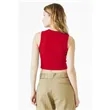 Bella + Canvas Ladies' Micro Rib Muscle Crop Tank | https://www.bestnamebadges.com