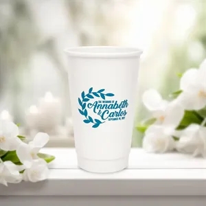 Custom 16 Oz. Double Wall Paper Hot Cups